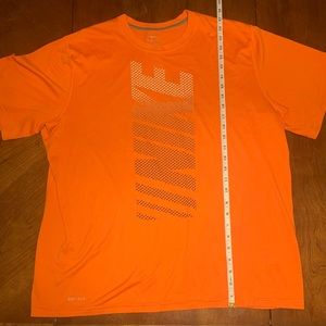Men’s Orange Nike Dri-Fit Athletic Shirt (Size: XL)